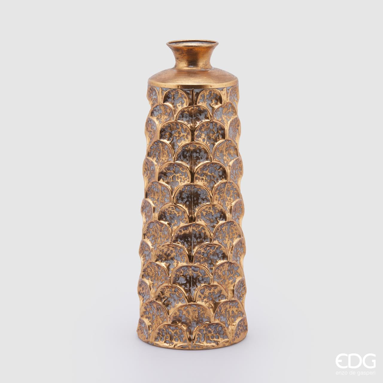 Vaso Metal Cilindrico Scaglie EDG