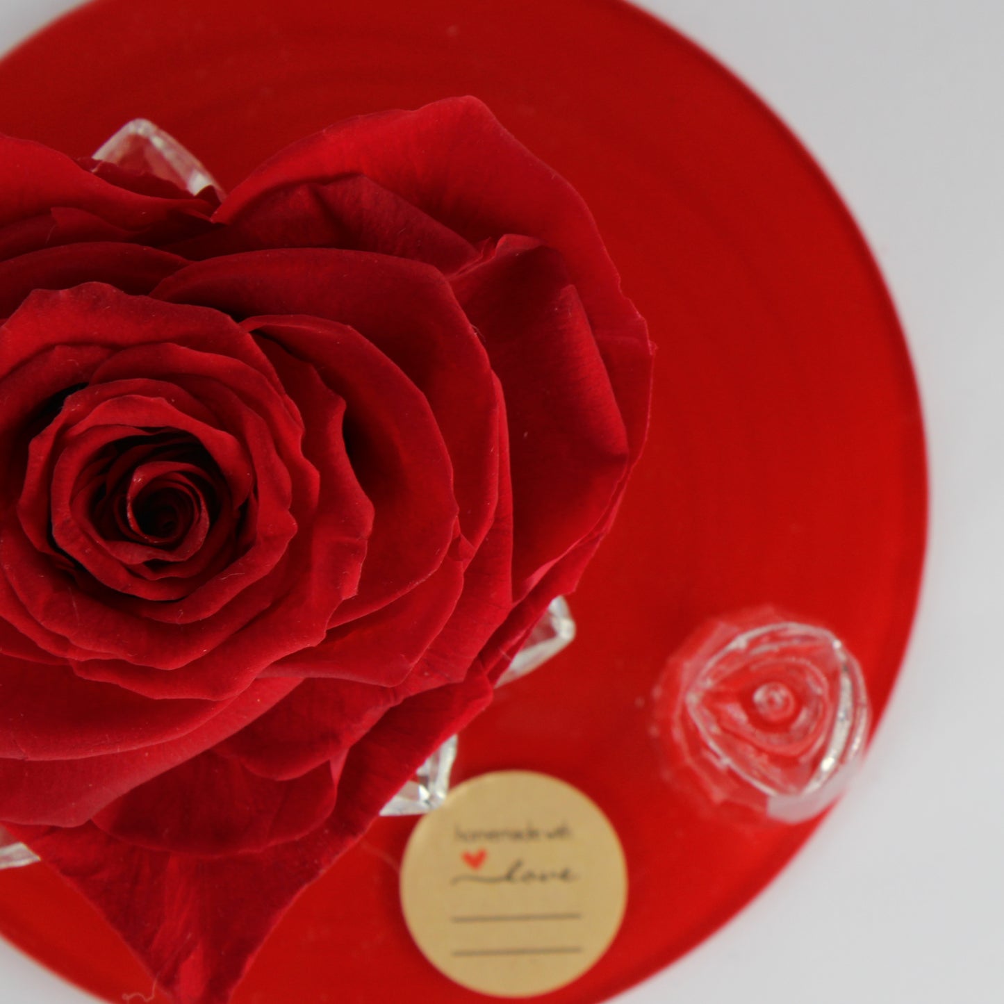 Box Rosa Stabilizzata a forma di Cuore