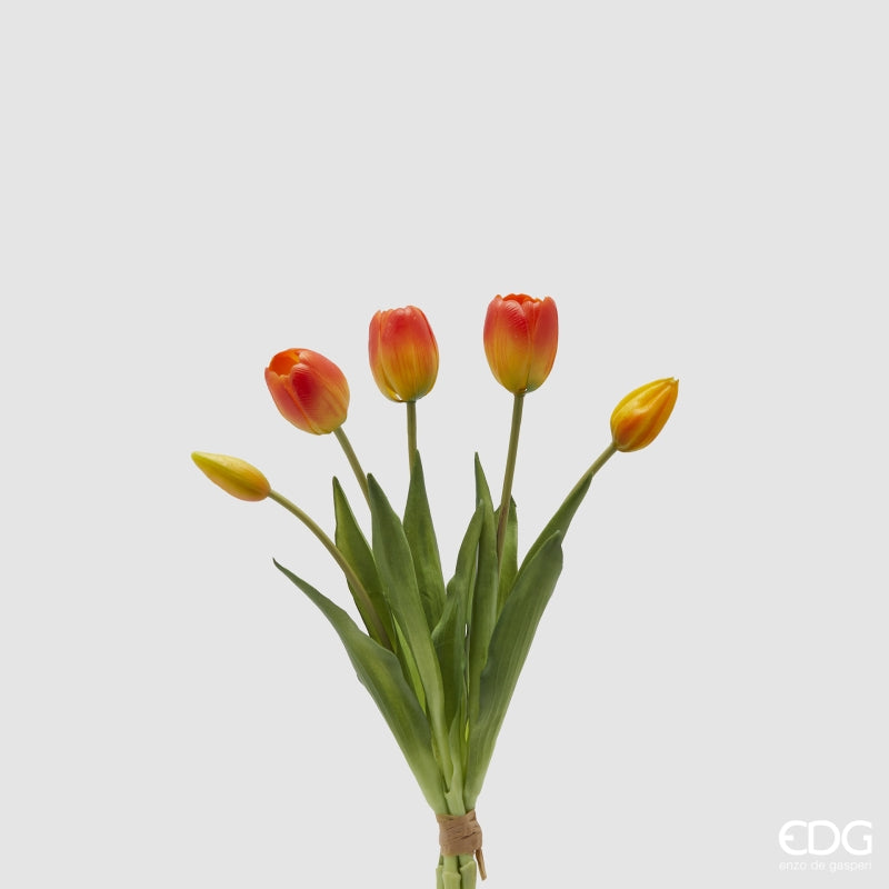 Bouquet Di Tulipani Arancio e Giallo EDG