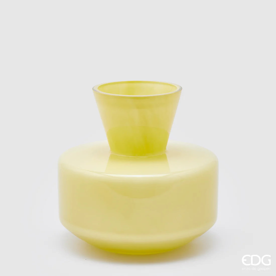 Vaso Rotondo con Collo Giallo EDG