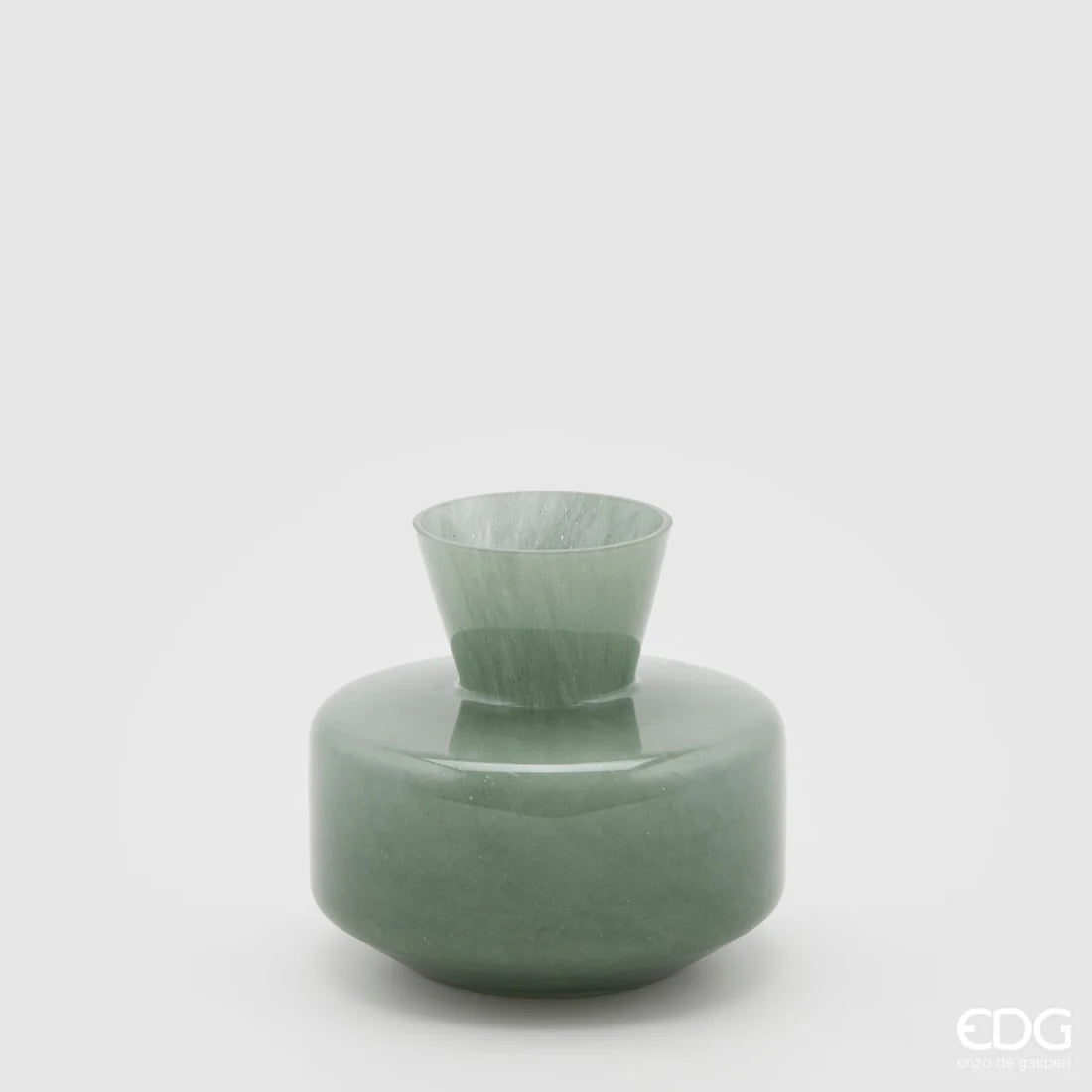 Vaso Rotondo con Collo Verde EDG