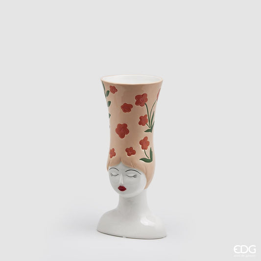 Vaso Busto Donna Rosa EDG